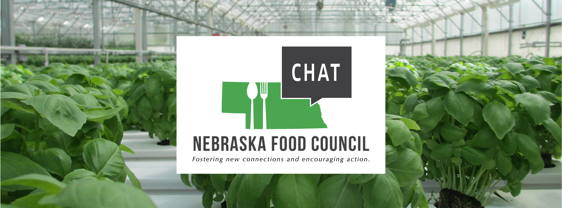 food-chat-logo-over-top-of-image-of-vegetables-growing-in-hoop-house