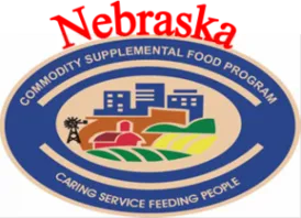 Nebraska Commodity Supplemental Food Program logo.